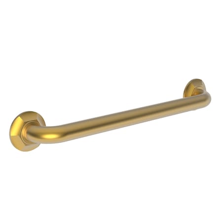 Newport Brass 21" L, Two Post, Solid Brass, 18" Grab Bar in Satin Gold (Pvd), Satin Gold (PVD) 1200-3918/24S